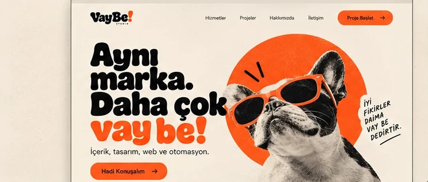 VayBe! web sitesi: Aynı marka. Daha çok vay be!